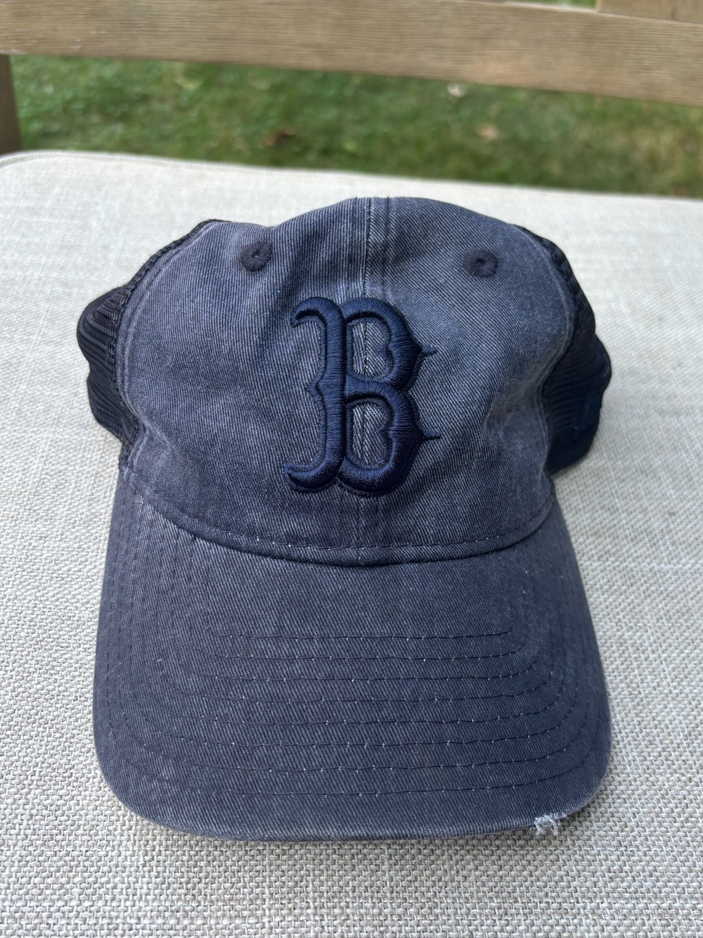 Boston Red Sox MLB new era navy distressed snap net hat OS genuine merchandise